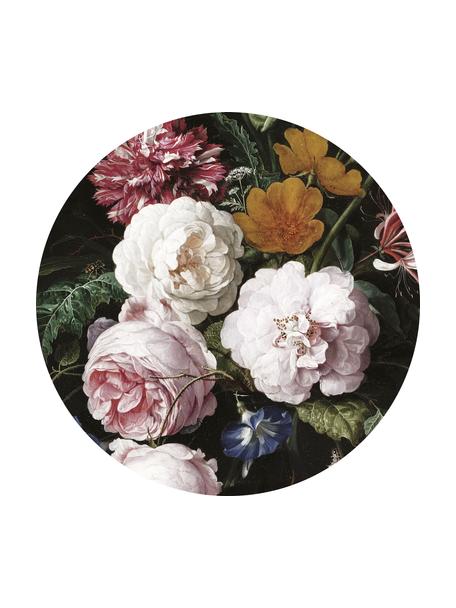 Papier peint photo Golden Age Flowers, Polaire, mat, écologique et biodégradable, Multicolore, Ø 190 cm