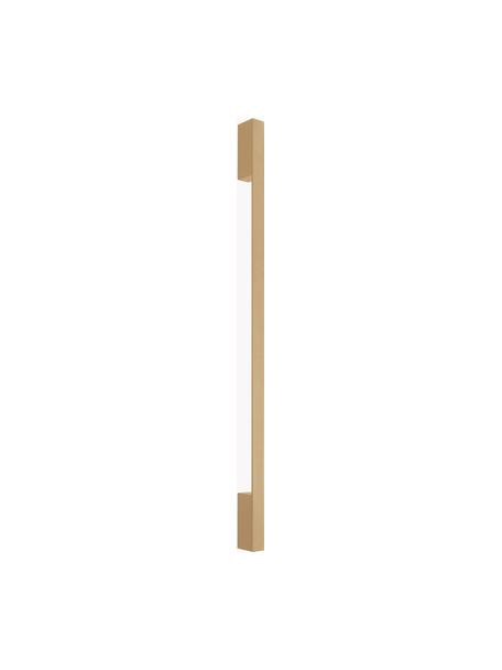 Große LED-Wandleuchte Riset, handgefertigt, Metall, beschichtet, Goldfarben, T 7 x H 120 cm