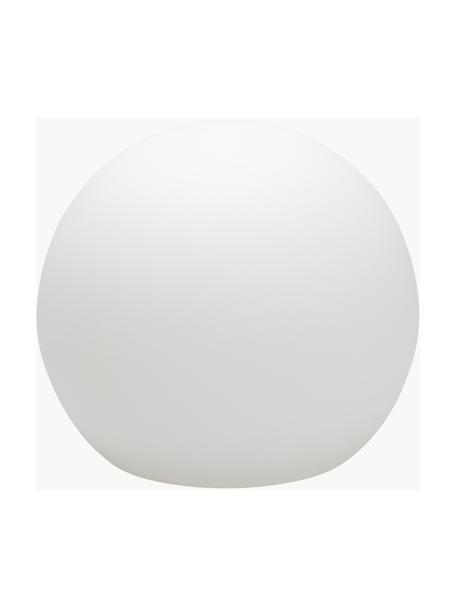 Lámpara de suelo solar LED para exterior regulable Buly, con cambio de color y mando a distancia, Lámpara: polietileno, Cable: plástico, Blanco, Ø 30 x Al 27 cm