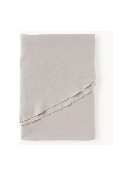 Nappe ronde en lin avec passepoil Kennedy, 100 % lin lavé, certifié European Flax

Le matériau est certifié STANDARD 100 OEKO-TEX®, 6760CIT, CITEVE, Gris, beige, 4-6 personnes (Ø 180 cm)