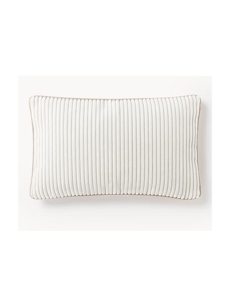 Cord-Kissenhülle Kylen, Cord (90 % Polyester, 10 % Nylon)
 
Das in diesem Produkt verwendete Material ist schadstoffgeprüft und zertifiziert nach STANDARD 100 by OEKO-TEX®, 21.HCN.84376., Off White, B 30 x L 50 cm
