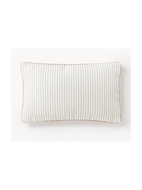 Housse de coussin 30x50 en velours côtelé Kylen, Velours côtelé (90 % polyester, 10 % nylon)
 
Le matériau est certifié STANDARD 100 OEKO-TEX®, 21.HCN.84376, Blanc cassé, beige clair, larg. 30 x long. 50 cm