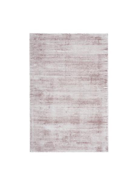Handgewebter Viskoseteppich Jane, Flor: 100% Viskose, Fliederfarben, B 80 x L 150 cm (Größe XS)
