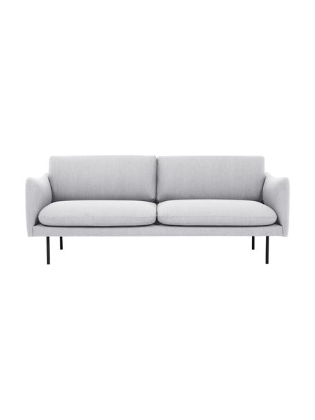 Sofá Moby (2 plazas), Tapizado: poliéster Alta resistenci, Estructura: madera de pino maciza, Patas: metal, Tejido gris claro, An 170 x F 95 cm