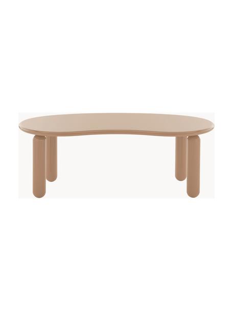 Tavolino da salotto dalla forma organica Undique Mas, Gambe: pannello di fibra a media, Beige, Larg. 119 x Prof. 59 cm