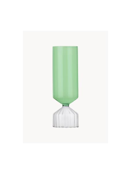 Vase fait main Bouquet, Verre borosilicate, Vert, transparent, Ø 9 x haut. 28 cm