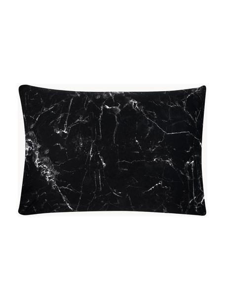 Funda de almohada Malin, Negro estampado mármol, An 50 x L 70 cm