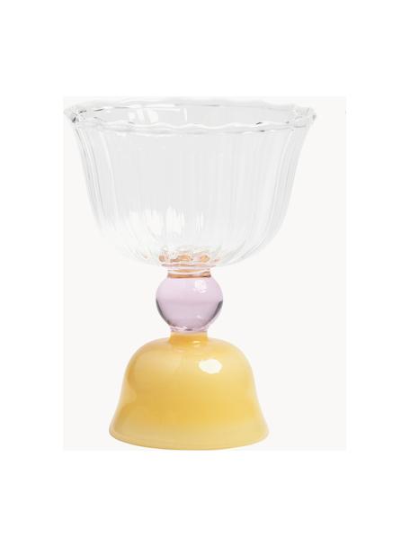 Verres à eau en verre borosilicate Tulip, 2 pièces, Verre borosilicate, Transparent, rose pâle, jaune soleil, Ø 9 x haut. 12 cm, 200 ml