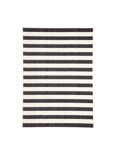 Tapis d'extérieur à jeu de rayures Axa, 70 % polypropylène, 30 % polyester
Le matériau est certifié STANDARD 100 OEKO-TEX®, 13.HTR.20785, HOHENSTEIN HTTI, Blanc cassé, noir, larg. 80 x long. 150 cm (taille XS)