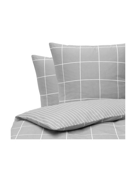 Flanelová obojstranná posteľná bielizeň Noelle, Sivá, 200 x 200 cm + 2 vankúše 80 x 80 cm