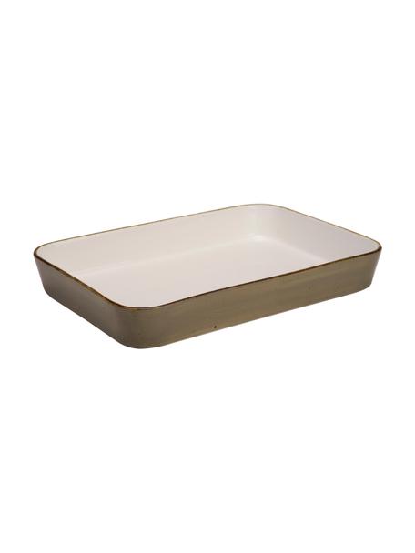 Casseruola in porcellana Brisbane, Porcellana, Marrone, bianco, Larg. 36 x Alt. 5 cm