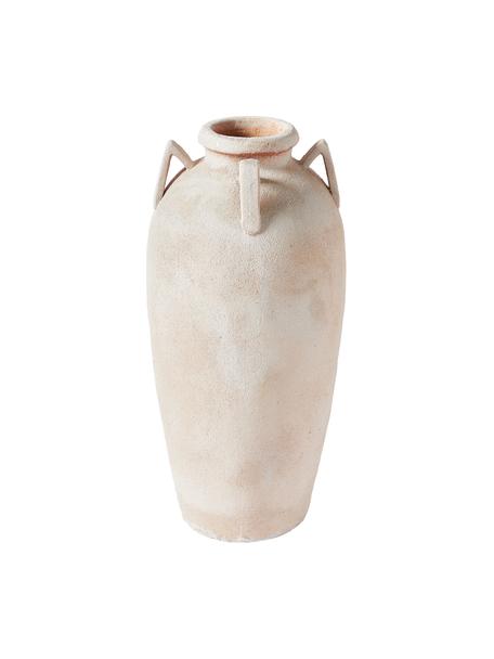 Vase à poser au sol, finition sablée Liah, Terracotta, Beige, Ø 32 x haut. 70 cm