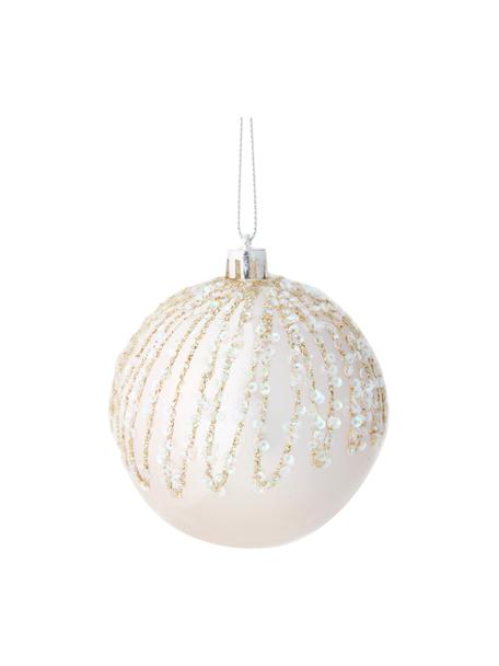 Set palline di Natale infrangibili Rozalia 12 pz, Ø8 cm, Plastica, Rosa, dorato, Ø 8 cm