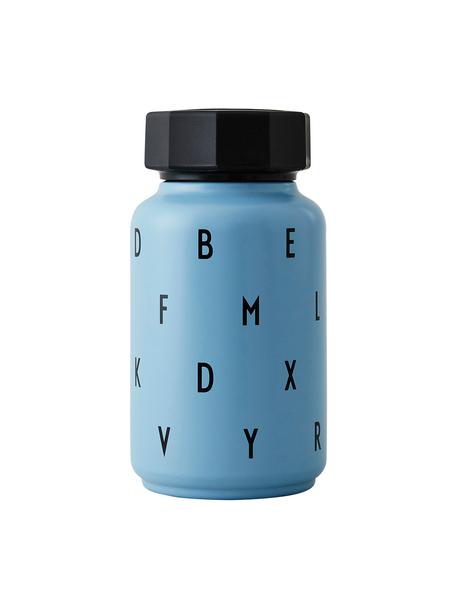 Borraccia termica per bambini con cannuccia Ilona, Blu, nero, 330 ml