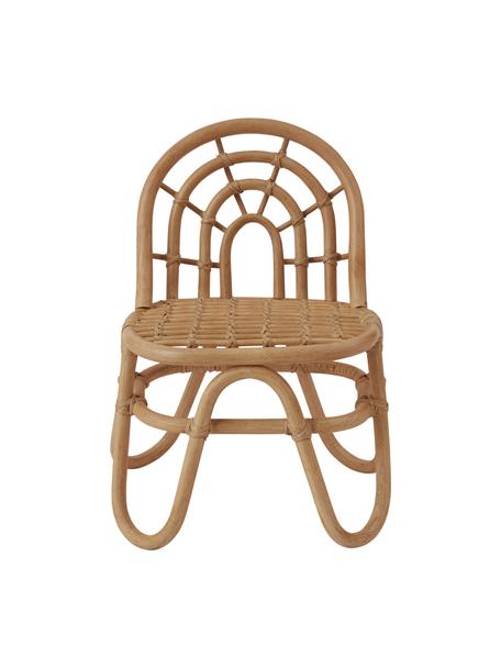 Sedia per bambini in rattan Rainbow, 100 % rattan, Marrone chiaro, Larg. 31 x Prof. 27 cm