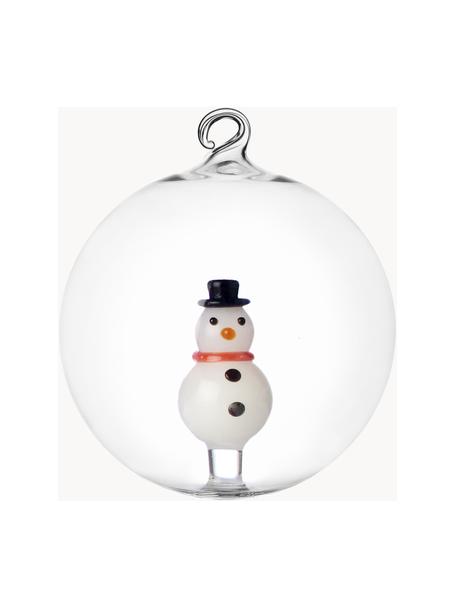 Palline di Natale fatte a mano Christmas Tales 2 pz, Vetro borosilicato, Pupazzo di neve, Ø 8 cm