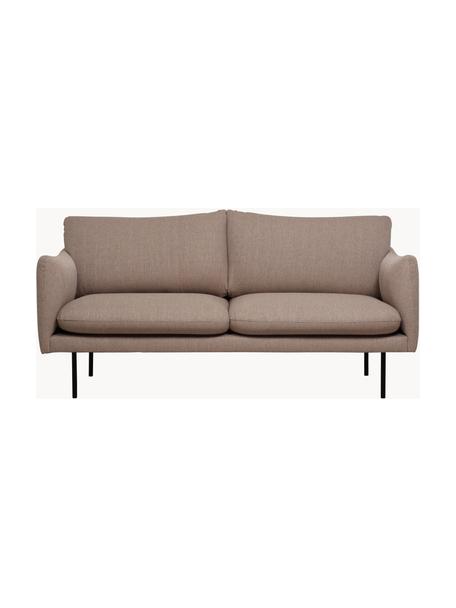 Divano 2 posti Moby, Rivestimento: poliestere Con 35.000 cic, Struttura: legno di pino massiccio, , Piedini: metallo verniciato a polv, Tessuto greige, Larg. 170 x Prof. 95 cm