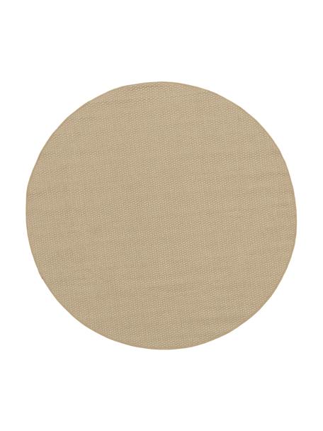 Rond outdoor vloerkleed Toronto, 100% polypropyleen, Lichtbruin, Ø 200 cm (maat L)