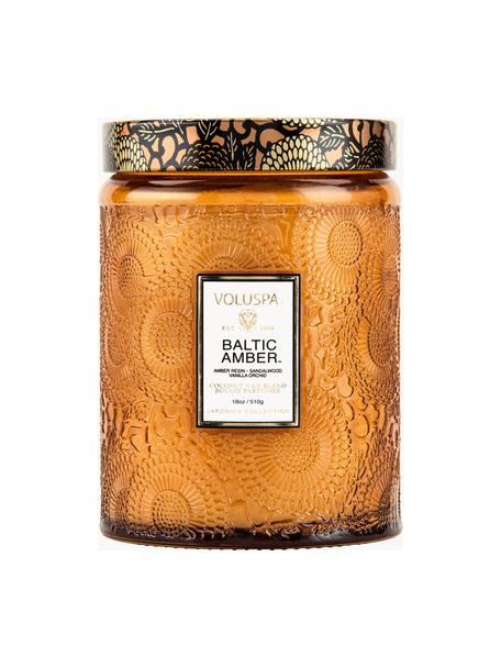 Bougie parfumée artisanale Japonica Collection (résine ambre, bois de santal, cèdre & orchidée vanille), Résine ambre, bois de santal, cèdre & orchidée vanille, Ø 10 x haut. 13 cm