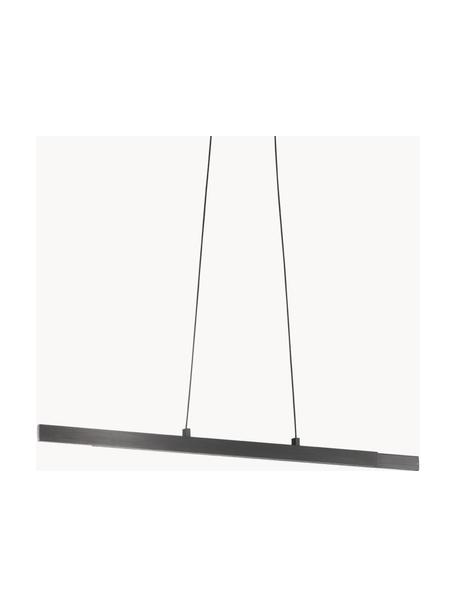 Grande suspension LED Stripe, Noir, larg. 140 x haut. 6 cm