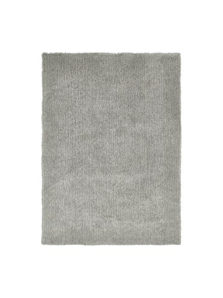 Flauschiger Melange Hochflor-Teppich Marsha, Flor: 100 % Polyester, Grün, B 80 x L 150 cm (Größe XS)