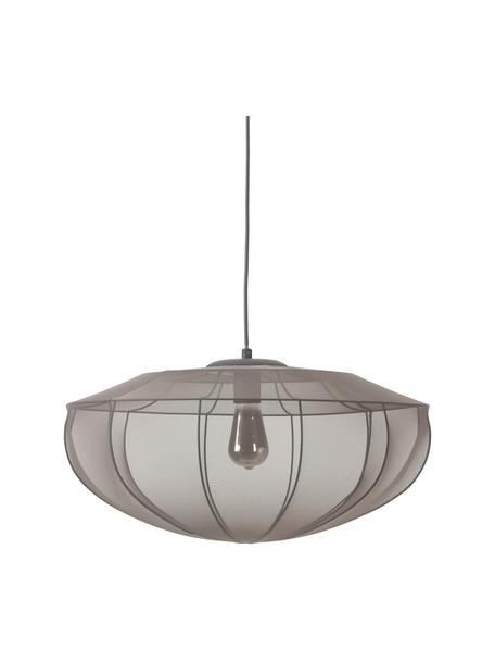 Závěsné svítidlo ze síťoviny Beau, Šedá, Ø 60 cm, V 150 cm