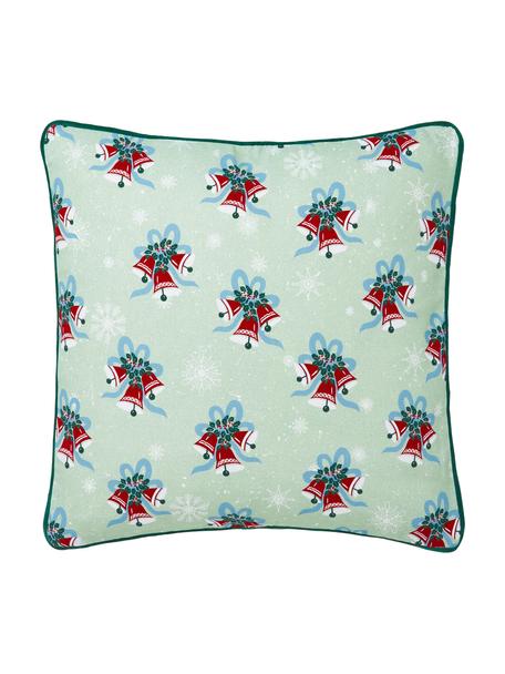 Poszewka na poduszkę Bells, Tapicerka: 100% bawełna, Zielony, S 45 x D 45 cm