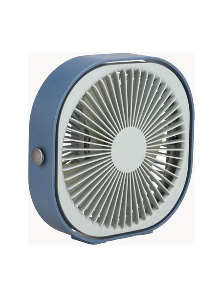 Prenosný stolový ventilátor Fantastic, Plast, Odtiene modrej, Š 20 x V 20 cm