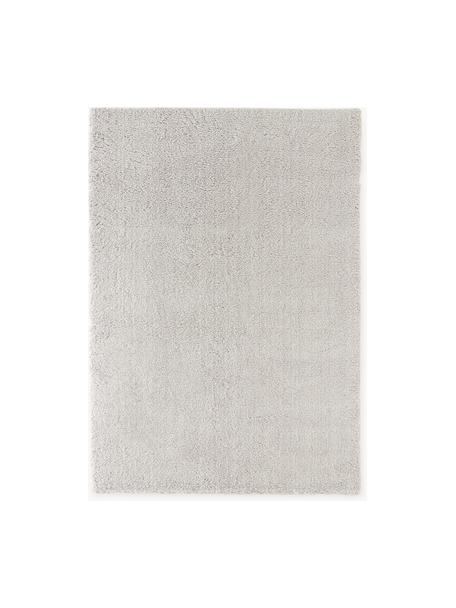 Flauschiger Hochflor-Teppich Leighton, Flor: Mikrofaser (100 % Polyest, Hellgrau, B 120 x L 180 cm (Grösse S)
