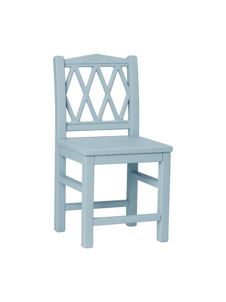 Detská drevená stolička Harlequin, Brezové drevo, drevovláknitá doska strednej hustoty (MDF), natretá farbou bez obsahu VOC, Modrá, Š 30 x V 58 cm