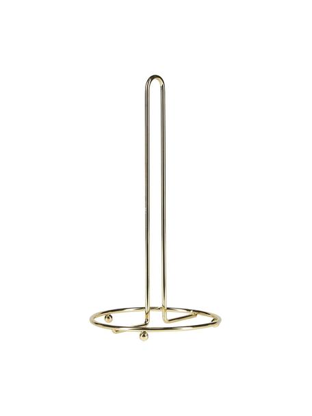 Porte-rouleau de cuisine Amo, Métal, enduit, Couleur dorée, Ø 14 cm x haut. 28 cm