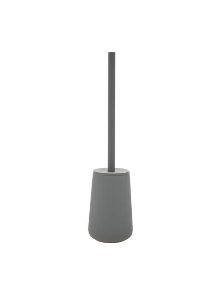 Szczotka toaletowa z pojemnikiem z porcelany Nova One, Szary, matowy, Ø 10 x W 43 cm