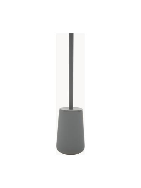 Brosse pour avec récipient en porcelaine WC Brush, Gris, Ø 10 x haut. 43 cm