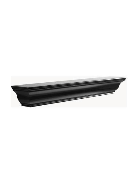 Houten wandrek Royal, MDF, Zwart, B 76 x H 10 cm