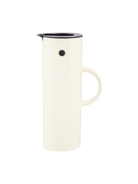 Termoska EM77 lesklá, 1 l, ABS-plast so sklom, Krémovobiela, 1 l