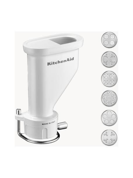 Nudel-Aufsatz KitchenAid, Gehäuse: Kunststoff, Weiß, Silberfarben, B 15 x H 21 cm