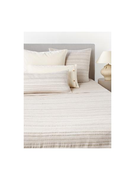 Sábana en tejido de cáñamo Mindy, Beige claro, Cama 90 cm (180 x 280 cm)