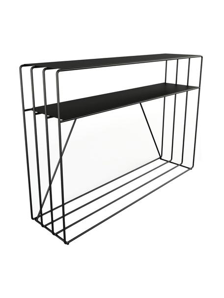 Metall-Konsole Ria, Stahl, pulverbeschichtet, Schwarz, B 125 x H 86 cm