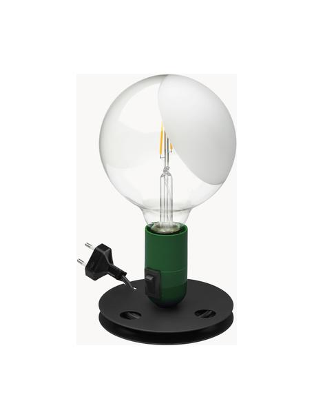 Lampa stołowa Lampadina, Ciemny zielony, Ø 15 x W 25 cm