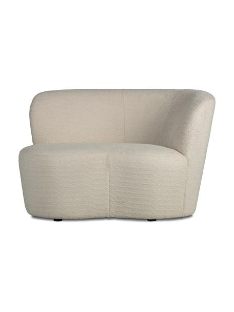 Poltrona grande in tessuto bouclé Sibylla, Rivestimento: 100% poliestere, Bouclé beige, Larg. 112 x Prof. 80 cm