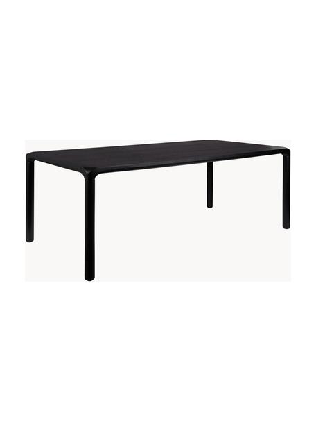 Table en frêne Storm, tailles variées, Frêne noir laqué, larg. 220 x prof. 90 cm