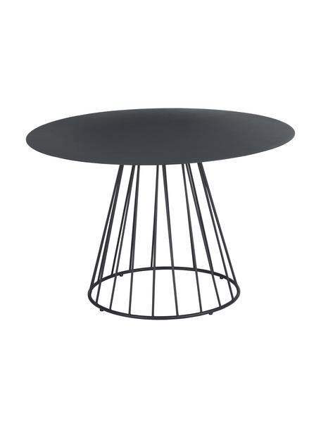 Okrągły stół do jadalni Maggie, Blat: sklejka, metal powlekany, Stelaż: metal powlekany, Czarny, Ø 120 x W 75 cm