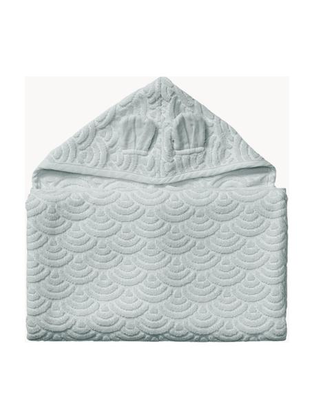 Babyhanddoek Wave van biokatoen, 100% katoen (Bio), GOTS-gecertificeerd, Saliegroen, B 70 x L 130 cm