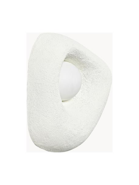 Nástenná lampa Monsti, Lomená biela, Š 26 x V 9 cm