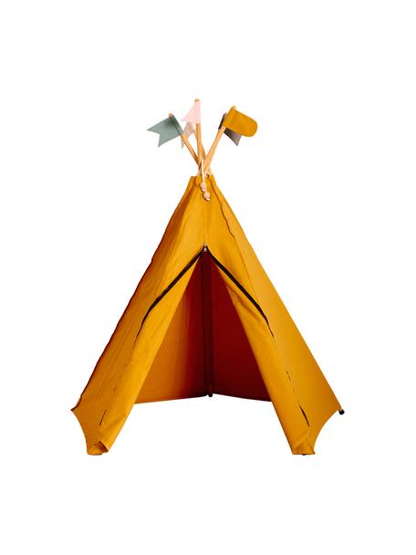 Kinder-Tipi Hippie aus Bio-Baumwolle, 100% Biobaumwolle, Ockergelb, B 135 x H 135 cm
