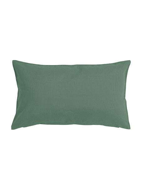 Cuscino da esterno tessuto bicolore St. Maxime, Verde scuro, nero, Larg. 30 x Lung. 50 cm