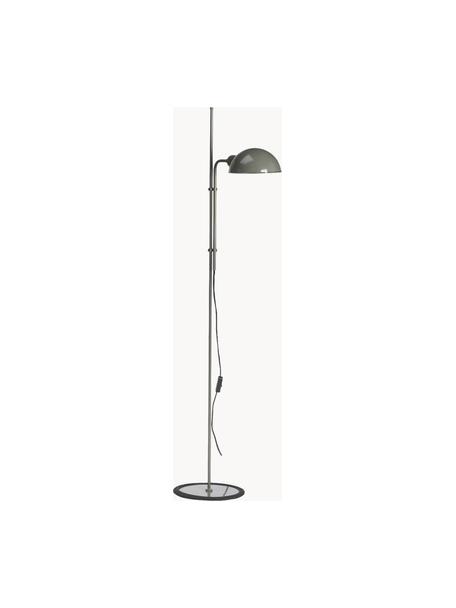 Kleine Stehlampe Funiculí mit verstellbarem Lampenschirm, Lampenschirm: Aluminium, beschichtet, Greige, glänzend, H 135 cm