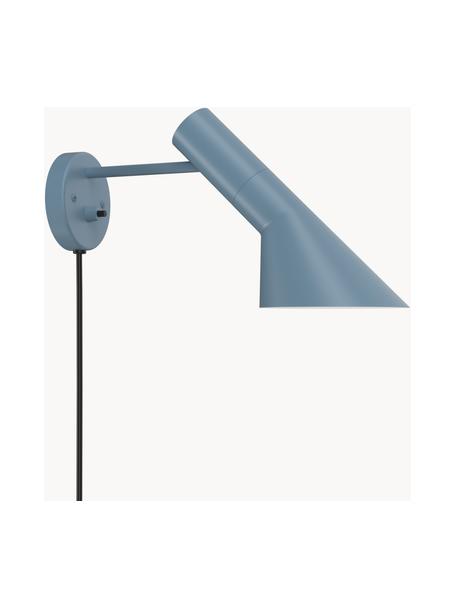 Wandlamp AJ met stekker, Lamp: gecoat staal, Grijsblauw, Ø 32 x H 18 cm