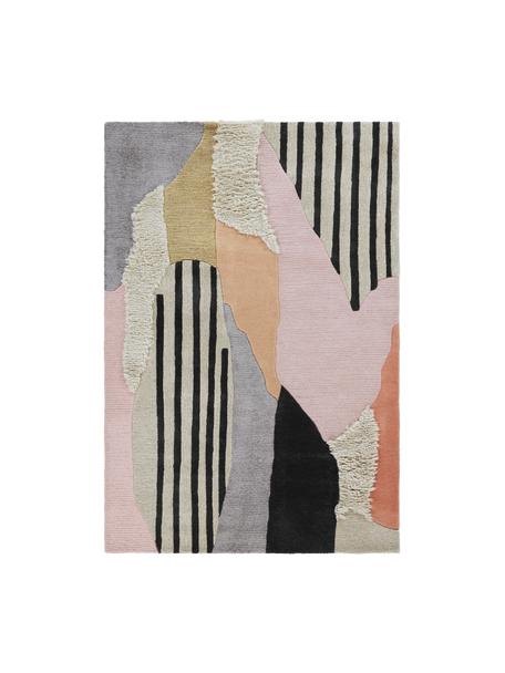 Velký ručně všívaný vlněný koberec s abstraktním vzorem Bobo, Více barev, Š 160 cm, D 230 cm (velikost M)