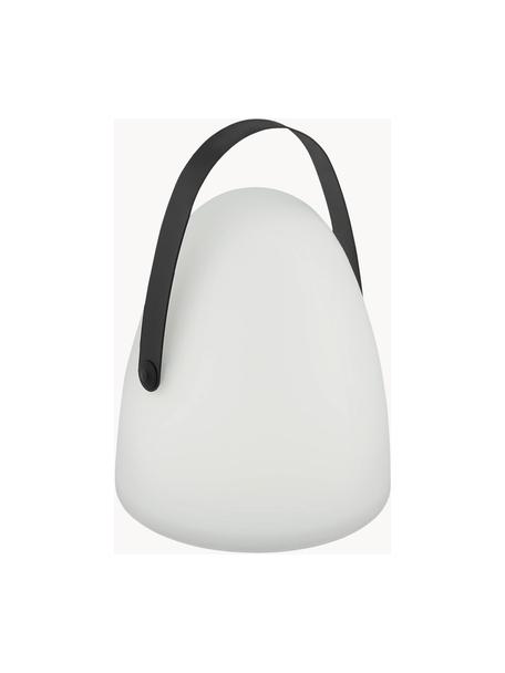 Mobile LED-Außentischlampe Collirados, Lampenschirm: Kunststoff, Griff: Kunststoff, Weiß, Schwarz, Ø 21 x H 30 cm